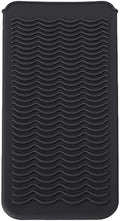 Heat Resistant Silicone Pouch for Curling Iron, Flat Ironware, Shaving Tools, Storage Bag for Hair Styling Tools, Curling Iron Holder with Anti skidding Surface, Travel Bag (Black) by Jonlaki