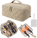 Hair Tool Travel Organizer Bag with Heat Resistant Mat,Camel by Unknown