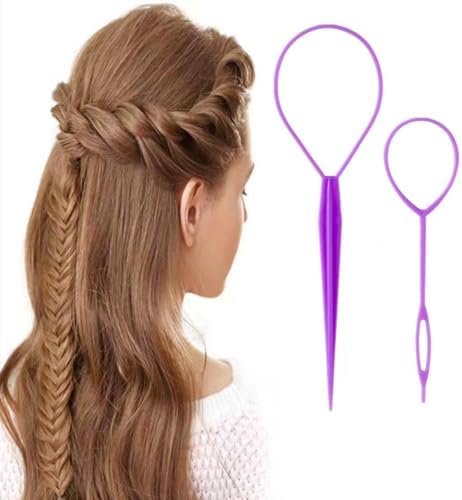 ZVOREI 8PS Comb Hair Brushes Set, Purple - Image 7