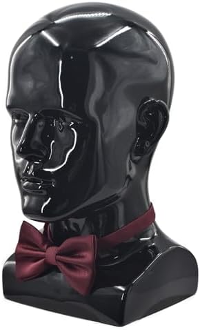 Male Mannequin Head Professional Manikin Head for Display Wigs Hats Headphone Mask Sunglasses Jewelry and Scravat Display Stand (L90-lianghei) - Image 5