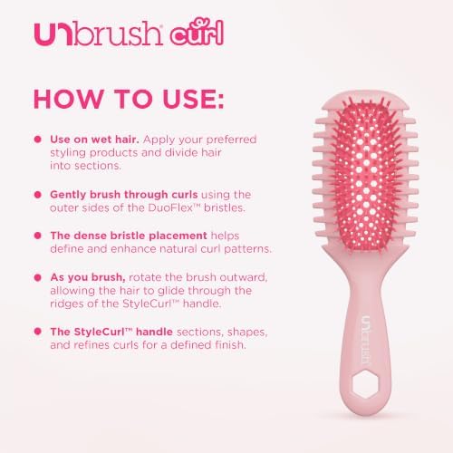 FHI Heat UNbrush Curl Detangling Brush for use on Wet Hair Only - Image 5