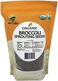 Organic Broccoli Sprouting Seeds for Microgreens - Organic Broccoli Seeds for Sprouting | Rich with Fiber & Minerals | USDA and CCOF Certified | Product of USA | 1Lbs by SeasonFood