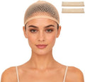 2PCS Brown Wig Caps, Breathable Hair Net for Women Non Slip by PARTYTELLER