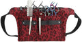 VOCOSTE Hairdresser Scissor Bag, Barber Canvas Waist Pouch, Leopard Red by VOCOSTE