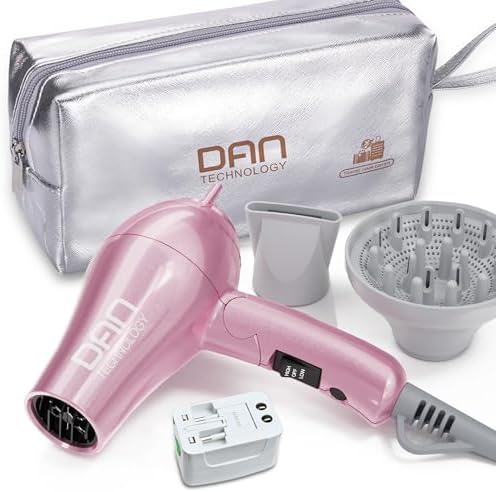 DAN Auto Dual Voltage Hair Dryer,Hair Blow Dryer,Compact Folding Blower by DANTECHNOLOGY