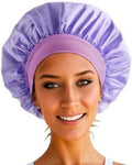 Silk Bonnet for Men Women Hair Bonnet for Sleeping,High Elasticity Wide Soft Band Sleep Cap for Curly Hair Braids by HUZJKD