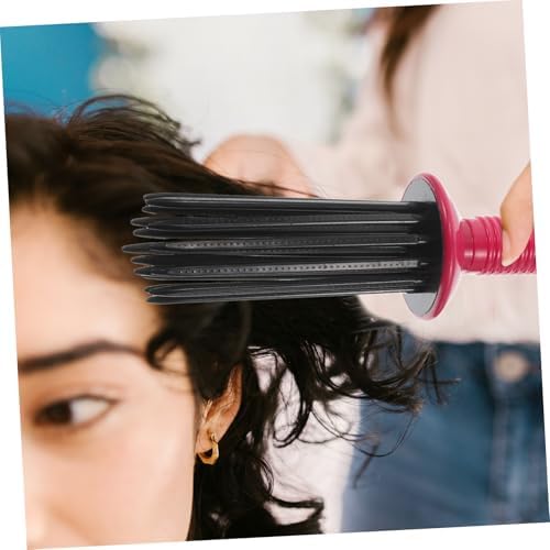 Curly Hair Detangling Brush Anti Slip round Plastic Styling Comb - Image 4