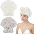 2PCS Microfiber Hair Drying Caps Hair Towel Cap by KEUKORZ