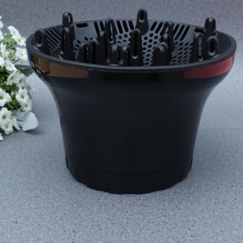 Hair Dryer Diffuser Nozzle for Curly Wavy Hair, Black Bowl - Image 4