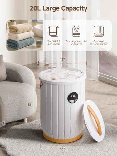 AAOBOSI Large Towel Warmer for Bathroom,App Control, 15-720min Heat Timer - Image 4
