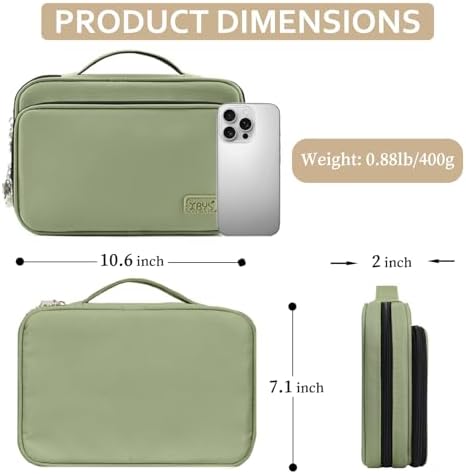 Watch Band Organizer Bag, 36-Slot Storage Case for Straps, Green - Image 2