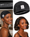 Wide Wig Grip Cap for Women Non Slip, 2-in-1 Breathable Wig Gripper Band, Comfort Fit Wig Caps for Lace Front Wigs, Black, 1 Piece by Yuest