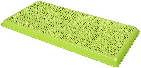 SUNPACK 10" x 20" Heavy Duty Mesh Plastic Seed Starting Tray, Lime Green, 1" - Ensures Water Drainage and Aeration, Perfect for Greenhouses or Indoor Gardening - Image 2