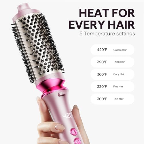 Wavytalk Thermal Brush Set Heatwave Pro 3 Size Ionic Heated Round Brush - Image 6
