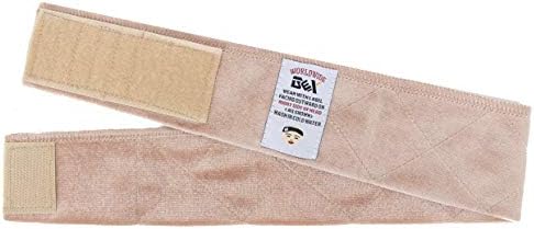GEXWORLDWIDE GEX Beauty Flexible Velvet Wig Grip Wig Band Scarf Head Hair Band Adjustable Fastern (Cream) - Image 4