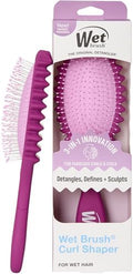 Wet Brush Curl Shaper Detangler Brush, Purple, Made for Women, Men & Kids by WetBrush