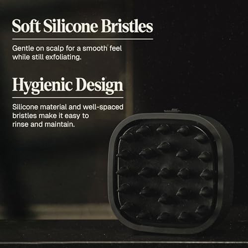 Black Wolf Sonic Scalp Scrubber - Rechargeable Hair & Scalp Scrub Brush - Image 4