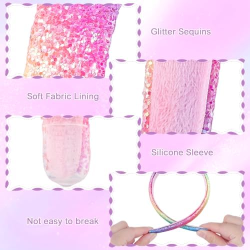 Girls Headbands 4 PCS Headbands for Little Girls 6-12 Princess Dress Up - Image 3