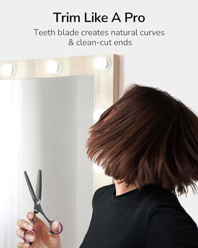 ULG Hair Thinning Scissors Professional Barber’s Texturizing Teeth Shears for Hairdressing, Salon and Home Use Thinning Shears for Hair Cutting, Made of Japanese Stainless Steel, 6.5 inch - Image 3