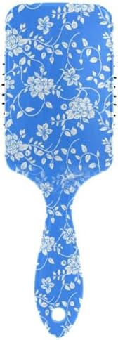 White Flowers Hair Brush, Soft Bristles Detangling Brush - Detangler Hairbrush Glides Through Tangles For All Hair Types (Wet Dry & Damaged Hair) by Unknown