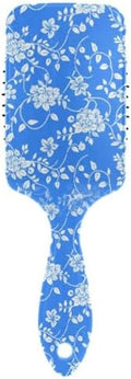 White Flowers Hair Brush, Soft Bristles Detangling Brush - Detangler Hairbrush Glides Through Tangles For All Hair Types (Wet Dry & Damaged Hair) by Unknown