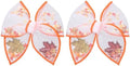 Fall Thanksgiving Turkey Mesh Tulle Hair Bow Clips for Girls, 2Pcs 4" Mushroom Shaker Fable Bow Cheer Barrettes,Autumn Holiday outfit Dress Decor Accessory for Teens Kids Toddler Gift by Miroksh