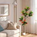 Garvee Fiddle Leaf Fig Tree Artificial, 4.9 ft Tall Lifelike Faux Tree with Black Pot, Large Fake Potted Decorative Plant for Indoor Home Office Decor, Housewarming Gift by Garvee