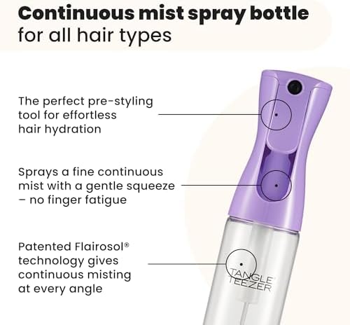 TANGLE TEEZER Fine Mist Spray Bottle, Refillable, 10.1 oz, Lilac - Image 2