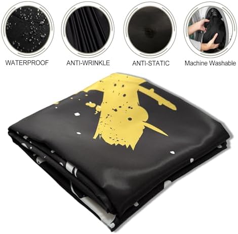 Barber Capes for Men Hair Cutting Capes with Snaps Salon Capes for Stylists Waterproof Hairdresser Gown Cape- 63”× 56”(Yellow) - Image 4