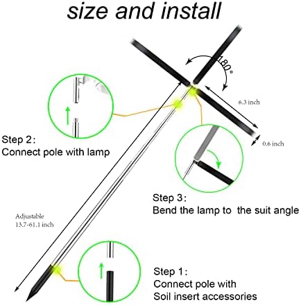 Plant Grow Light,yadoker LED Growing Light Full Spectrum for Indoor Plants,Height Adjustable, Automatic Timer, 5V Low Safe Voltage,Idea for Large Plant Light - Image 6