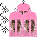 3 Pcs Wig Storage, Wig Bags Storage with Hanger, Hair Extension Holder by Opvixi
