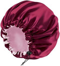 Edoneery Satin Bonnet for Sleeping Women, Double Layer Adjustable Sleep Cap by Edoneery