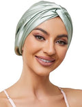 Adjustable Silk Bonnet Satin Curly Hair Wrap for Sleeping Women Anti Frizz by KAAHYNNO