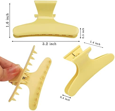 Ondder 12 Pack Butterfly Hair Clamps Clips Hair Claw Clips Salon Pro Section Clip for Styling Sectioning Cutting Coloring Hair Clips Hairdressing Salon Tool Hair Accessories for Women Girls - Image 2