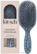 Kitsch Smooth & Polish Hair Brushes For Women and Men - Coastal Blue Print by Kitsch