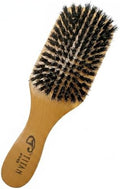 Titan Club Wave Brush for Men - 100% Natural Boar Bristles, Durable Wooden Handle, Smoothing Brush for All Hair Types, Restores Shine and Waves by TITAN