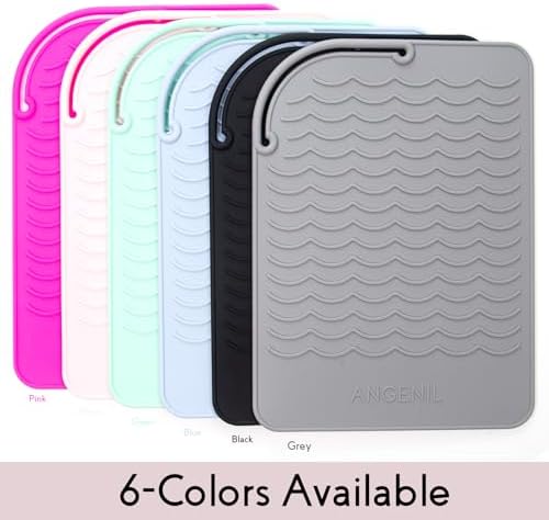 ANGENIL Heat-Resistant Silicone Mat for Hair Irons, 9 x 6.5 inch, Protecting Your Counter Safely - Image 5