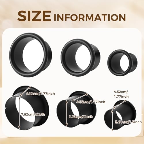 MorningRo 3 Pcs Hair Dryer Holder Insert, Black, 3"+2"+1.5" - Image 2