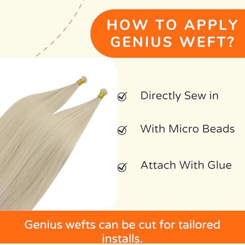 Full Shine Genius Weft Hair Extensions Human Hair for Women 18 Inch 100g - Image 4