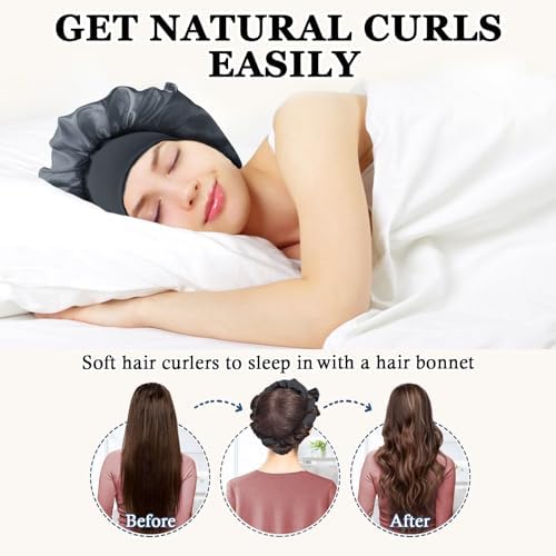 Gwabee Velvet Heatless Curls Overnight Hair Curlers to Sleep In - Image 2