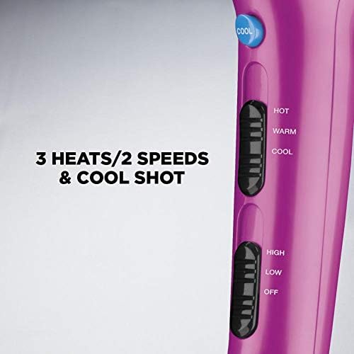 Conair Hair Dryer with Diffuser and Concentrator, 1875W, Pink (Pack of 4) - Image 4