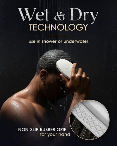 360 Wave Brush, Curved MED-SOFT 100% Boar Bristle, WHITE-OUT, Waterproof - Image 3