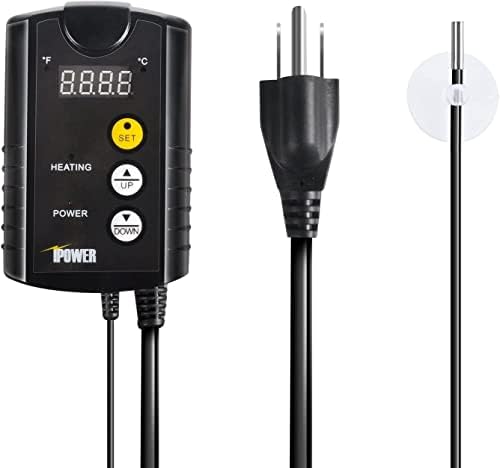 iPower GLHTMTCTRLHTMTL 48" x 20" Warm Hydroponic Seedling Heat Mat and Digital Thermostat Control Combo Set for Plant Germination, Black - Image 4
