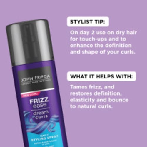 John Frieda Anti Frizz,Frizz Ease Dream Curls Daily Styling Spray for Curly Hair,Magnesium-enriched Formula,6.7 Oz,(Pack of 6) - Image 2