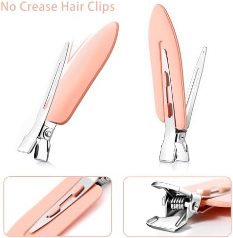 40 Pcs Duck Bill Clips, Metal Alligator Clips for Hair Styling, Rustproof 3.5 Inch Curl Clips with Holes for Women, Coloring, Salon Use for Thick Hair & Thin Hair - Image 5