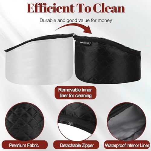 TEPENAR Hair Steamer for Deep Conditioning: Upgraded Heat Cap with 118” Power Cord 10-Level Fast Heating 3 Time Settings for Natural Hair Portable Thermal Steam Cap for Home Hair Treatment - Image 5