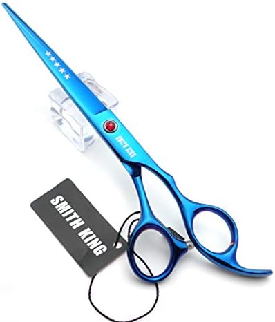 7.0 Inches Professional hair cutting thinning scissors set with razor (Blue) - Image 4