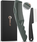 Dandruff Comb Removal 2PC Hollow Fine Tooth Scalp Detox Hair Care Tool by EHBELIF