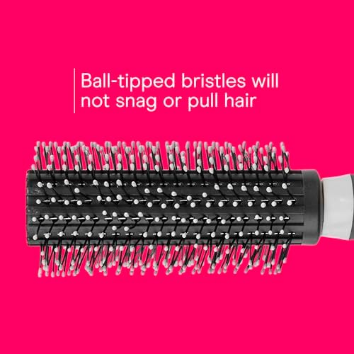 Conair Grip & Style Round Brush, Nylon Bristle Hair Brush for Blowout Styling, Ideal for Coarse, Curly, Wavy Hair, Color May Vary - Image 5