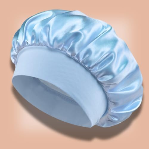 Satin Bonnet – Sleep Bonnet for Women and Men Curly Hair, Braids, and Natural Hairstyles (1pck) - Image 2
